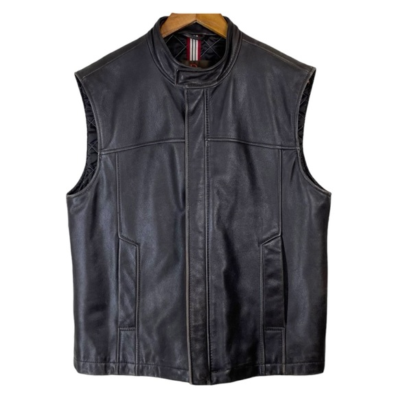 Danier Other - DANIER Dark Brown Quilted Leather Vest size Medium